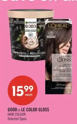 Shoppers Drug Mart GOOD or LE COLOR GLOSS HAIR COLOUR offer