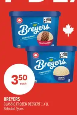 Shoppers Drug Mart BREYERS CLASSIC FROZEN DESSERT offer
