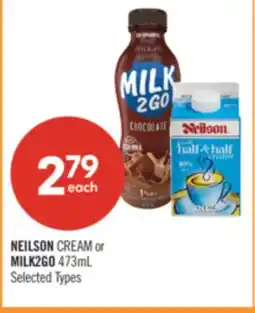 Shoppers Drug Mart NEILSON CREAM or MILK2GO offer