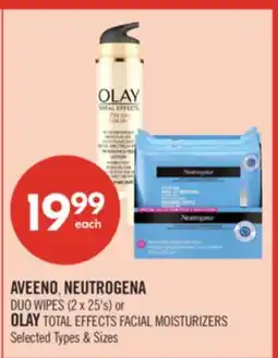 Shoppers Drug Mart AVEENO, NEUTROGENA DUO WIPES (2 x 25's) or OLAY TOTAL EFFECTS FACIAL MOISTURIZERS offer