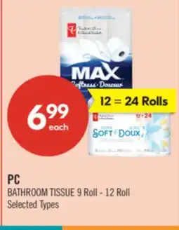 Shoppers Drug Mart PC BATHROOM TISSUE offer