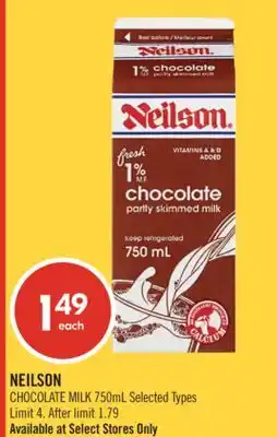 Shoppers Drug Mart NEILSON CHOCOLATE MILK offer