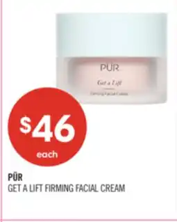 Shoppers Drug Mart PÜR GET A LIFT FIRMING FACIAL CREAM offer