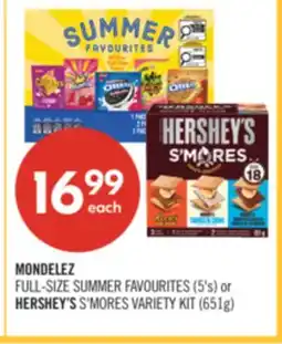 Shoppers Drug Mart MONDELEZ FULL-SIZE SUMMER FAVOURITES (5's) or HERSHEY'S S'MORES VARIETY KIT (651g) offer