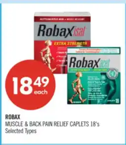 Shoppers Drug Mart ROBAX MUSCLE & BACK PAIN RELIEF CAPLETS offer