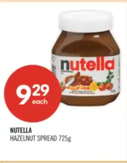 Shoppers Drug Mart NUTELLA HAZELNUT SPREAD offer