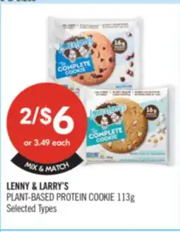 Shoppers Drug Mart LENNY & LARRY'S PLANT-BASED PROTEIN COOKIE offer
