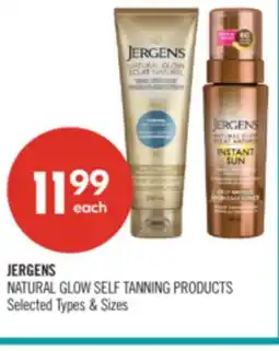 Shoppers Drug Mart JERGENS NATURAL GLOW SELF TANNING PRODUCTS offer