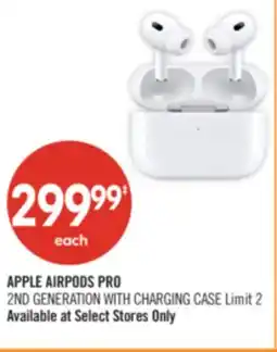 Shoppers Drug Mart APPLE AIRPODS PRO 2ND GENERATION WITH CHARGING CASE offer