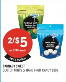 Shoppers Drug Mart CARNABY SWEET SCOTCH MINTS or HARD FRUIT CANDY offer