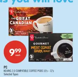 Shoppers Drug Mart PC KEURIG 2.0 COMPATIBLE COFFEE PODS offer