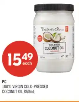 Shoppers Drug Mart PC 100% VIRGIN COLD-PRESSED COCONUT OIL offer
