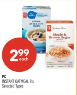 Shoppers Drug Mart PC INSTANT OATMEAL offer