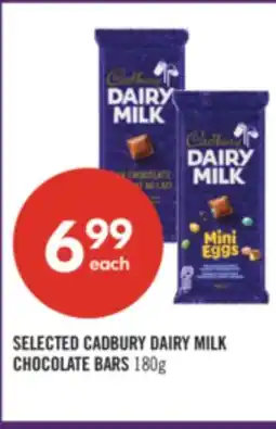 Shoppers Drug Mart SELECTED CADBURY DAIRY MILK CHOCOLATE BARS offer
