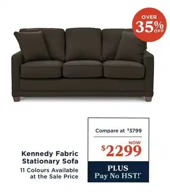 La Z Boy Kennedy Fabric Stationary Sofa offer