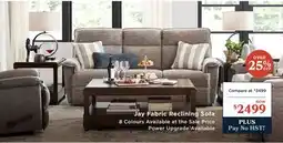 La Z Boy Jay Fabric Reclining Sofa offer