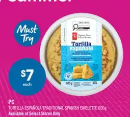 Shoppers Drug Mart PC TORTILLA ESPAÑOLA TRADITIONAL SPANISH OMELETTE offer