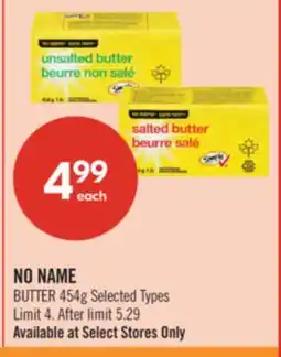 Shoppers Drug Mart NO NAME BUTTER offer
