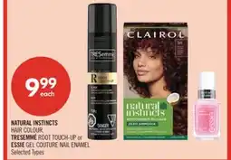 Shoppers Drug Mart NATURAL INSTINCTS HAIR COLOUR, TRESEMMÉ ROOT TOUCH-UP or ESSIE GEL COUTURE NAIL ENAMEL offer