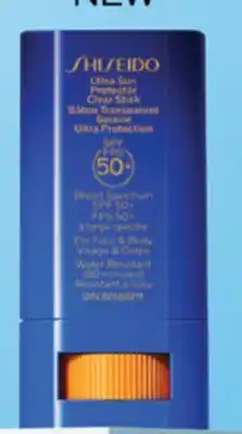 Shoppers Drug Mart Shiseido Ultra Sun Protector Clear Stick SPF 50+ offer