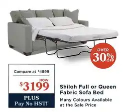 La Z Boy Shiloh Full or Queen Fabric Sofa Bed offer