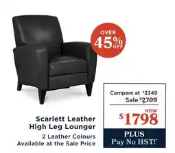 La Z Boy Scarlett Leather High Leg Lounger offer