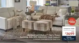 La Z Boy Quinault La-Z-Motion Fabric Power Reclining Sofa with Adjustable Head Support offer