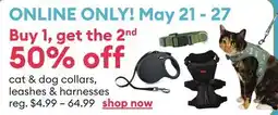 Petsmart cat & dog collars, leashes & harnesses offer