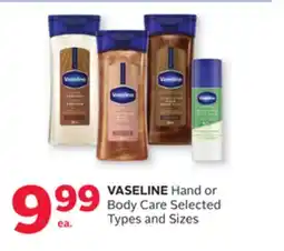 Rexall VASELINE Hand or Body Care offer