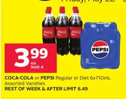 Rexall COCA-COLA or PEPSI Regular or Diet offer