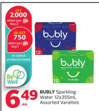 Rexall BUBLY Sparkling Water offer