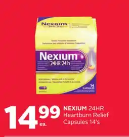 Rexall NEXIUM 24HR Heartburn Relief Capsules offer