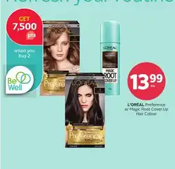 Rexall L'ORÉAL Preference or Magic Root Cover Up Hair Colour offer