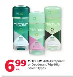 Rexall MITCHUM Anti-Perspirant or Deodorant offer