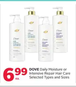 Rexall DOVE Daily Moisture or Intensive Repair Hair Care offer