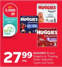 Rexall HUGGIES Boxed Diapers or Training Pants offer