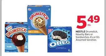 Rexall NESTLÉ Drumstick, Novelty Bars or Sandwiches offer