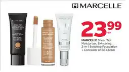 Rexall MARCELLE Sheer Tint Moisturizer, Skincaring 2-In-1 Soothing Foundation + Concealer or BB Cream offer