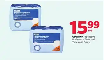 Rexall OPTION+ Protective Underwear offer
