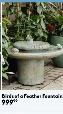 Sheridan Nurseries Birds of a Feather Fountain offer
