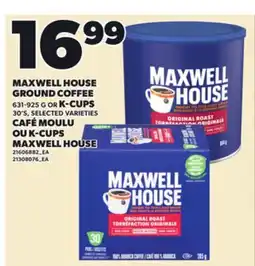 Independent City Market MAXWELL HOUSE GROUND COFFEE, 631-925 G OR K-CUPS, 30'S offer