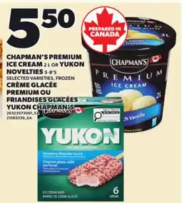 Independent City Market CHAPMAN'S PREMIUM ICE CREAM, 2L OR YUKON offer