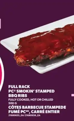 Independent City Market FULL RACK PC SMOKIN' STAMPED BBQ RIBS offer