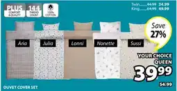 JYSK Aria, Julia, Lonni, Nonette, Sussi DUVET COVER SET offer