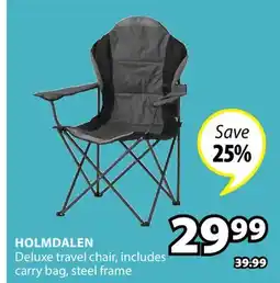 JYSK HOLMDALEN Deluxe travel chair offer
