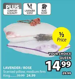 JYSK LAVENDER / ROSE Scented pillow, medium firm offer