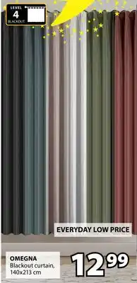 JYSK OMEGNA Blackout curtain offer