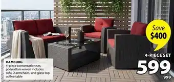 JYSK HAMBURG 4-piece conversation set offer