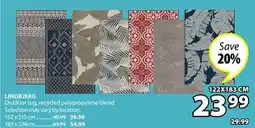 JYSK LINDBJERG Outdoor rug, recycled polypropylene blend offer