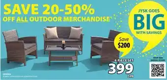 JYSK GERONA 4-piece conversation set offer